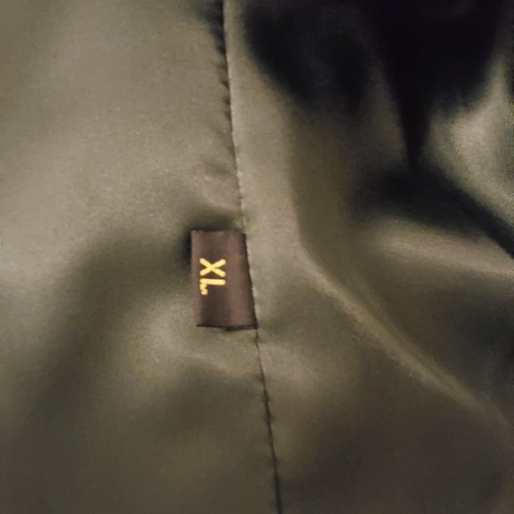 Bergama fine furs leather jacket ladies size xl dark green - Picture 4 of 4